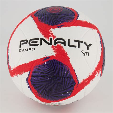 Bola Penalty S11 R2 II XXI Campo Branca E Vermelha FutFanatics