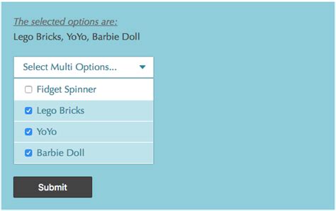 Jquery Custom Dropdown With Checkbox