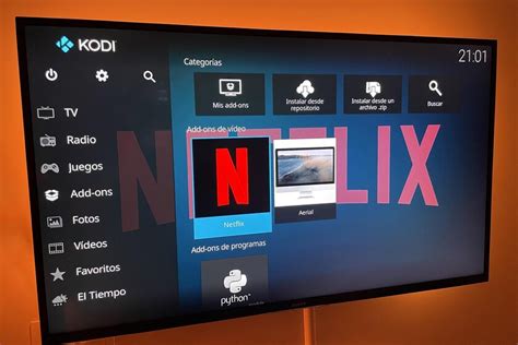 Cómo acceder a Netflix desde Kodi en un televisor con Android TV con