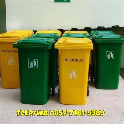 Gambar Tong Sampah Kitar Semula Four Color Cartoon Environmental