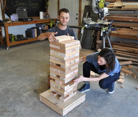 How To Make A DIY Giant Jenga Game DIY Pete