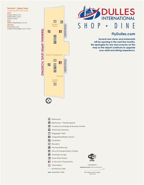 Dulles Airport Iad Terminal Maps Shops Restaurants Food Court 2024