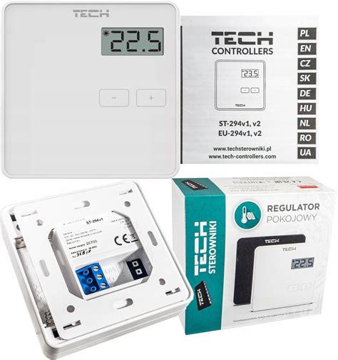 Sterownik Regulator Termostat Pokojowy Przewodowy Tech St V Bia Y