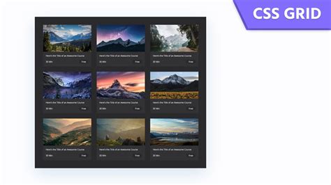 Css Grid Tutorial Responsive Card Design