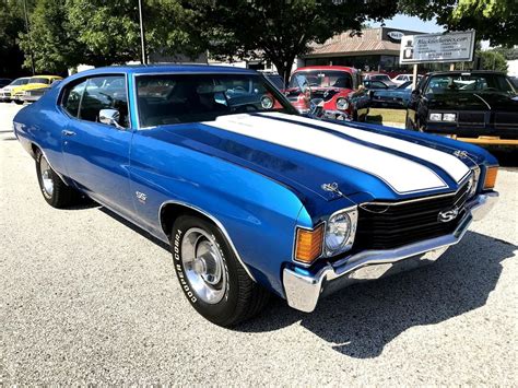 Chevrolet Chevelle Ss In Blue And White Vintage Car For Sale