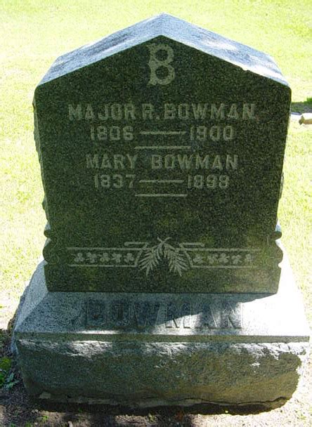 Reuben Major Bowman 1806 1900 Memorial Find A Grave