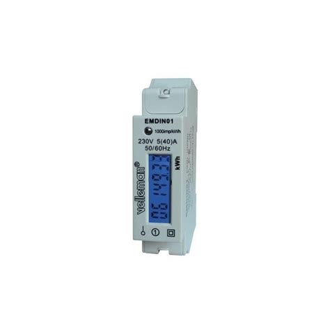 Compteur Kwh Monophase Pour Montage Sur Rail Din Module Emdin Ri