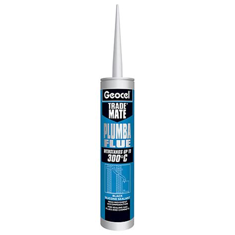 Geocel Trade Mate Plumber Flue Black Silicone Sealant 310ml City