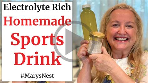 How To Make A Homemade Electrolyte Drink Mary S Nest