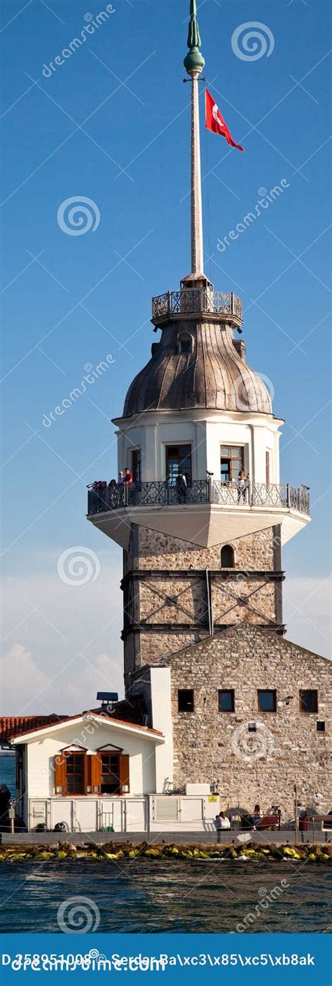 Maiden S Tower Kiz Kulesi Is Located On A Small Island In The Middle Of