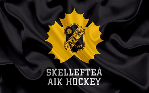 Download wallpapers Skelleftea AIK Hockey, Swedish hockey club, 4k, emblem, logo, Swedish Hockey ...