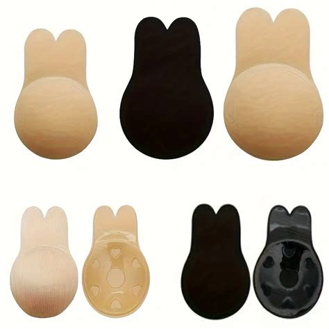 Rabbit Ears Lifting Breast Patch Silicone Invisible Tattoo Temu