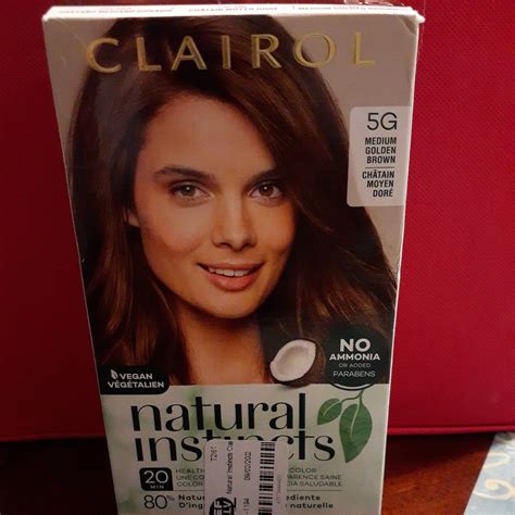 Clairol Natural Instincts Semi Permanent Hair Color 1 Kit 5g Medium Golden Brown 3614226794505