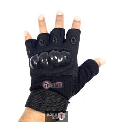 Guantes Tacticos Mitones Con Nudillos Duros