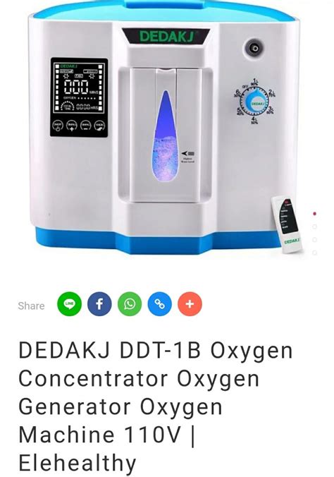 DEDAKJ DDT 1B Oxygen Concentrator Everything Else On Carousell