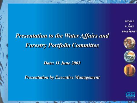 Ppt Presentation To The Water Affairs And Forestry Portfolio Committee Date 11 June 2003