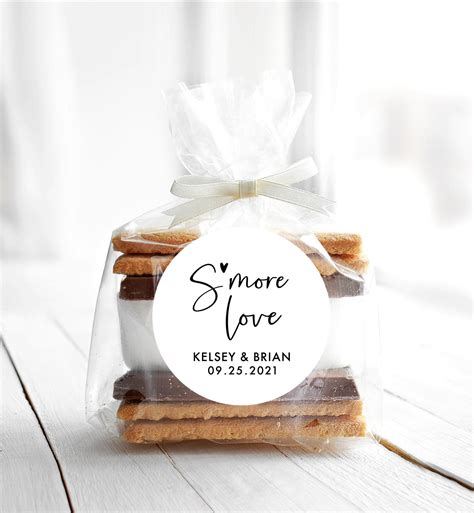 Smore Love Sticker S More Love Wedding Favor Stickers Etsy