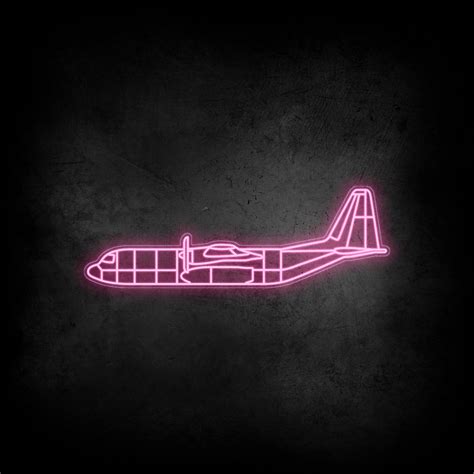 C-130 Neon Silhouette – aircraftvibes