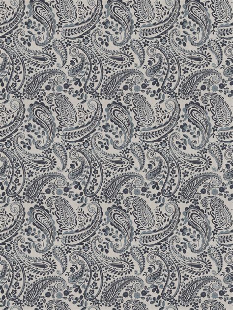 Freehand Paisley Ocean Fabric Fabricut