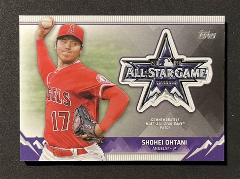 Shohei Ohtani 大谷翔平 Topps Commemorative All Star Game Patch Relic パッチ