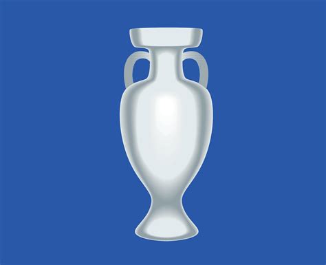 Euro 2024 Uefa Trophy Gray Symbol European Football Final Design Vector