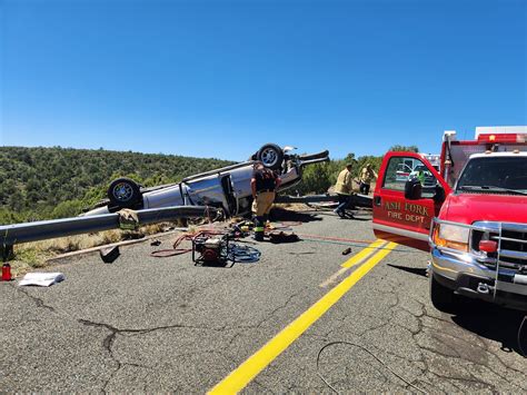 1 Person Flown To Hospital After Rollover Crash In Williams 3 Others Hurt