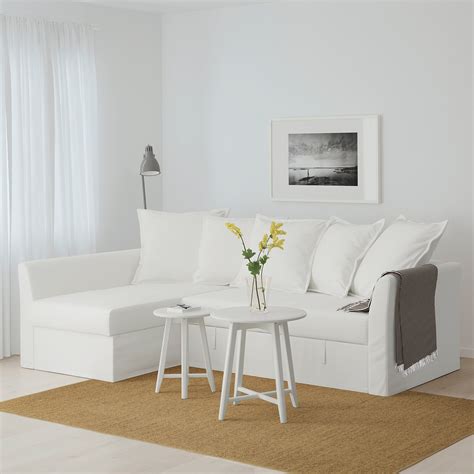 Holmsund Gräsbo White Corner Sofa Bed Ikea