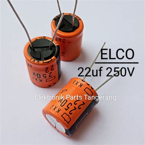 Buah Kapasitor Elco Uf V Capacitor Elco Uf V Kapasitor