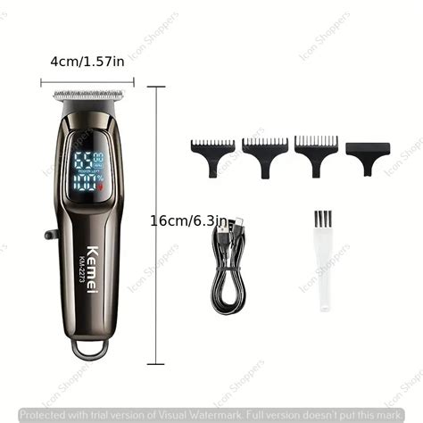 kemei km  professional mens hair cutting machine wireless trimmer