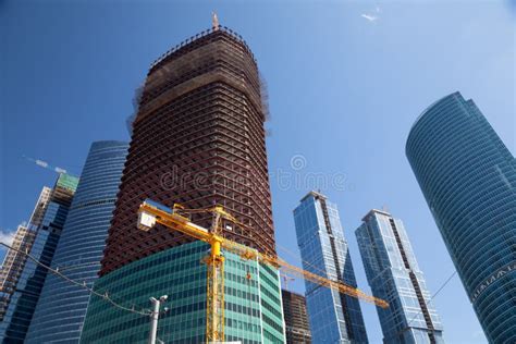 Skyscraper construction stock image. Image of business - 10310991