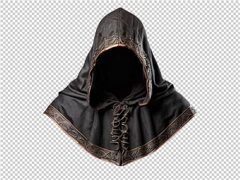 Premium PSD | Psd of a medieval hooded cloak