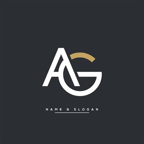 Premium Vector Abstract Ag Ga A G Letters Logo Monogram Icon