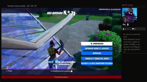 Jugando Partidas De Fortnite En Vivo YouTube