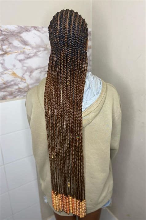 25 Cornrows Hairstyles With Beads For Adults: Where Tradition Marries Trend | Lookosm