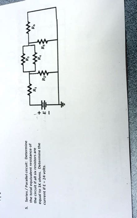 SOLVED Series Parallel Circuit Determine The Total Equivalent