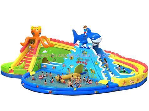 kids backyard inflatable water park