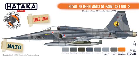 Htk Cs82 Royal Netherlands Af Paint Set Vol 2 F 16am Colours