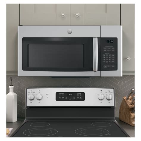 GE® 1.6 Cu. Ft. Over-the-Range Microwave Oven with Recirculating Venting - DESIGN DEPOT BELIZE