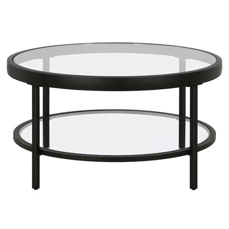 Hailey Home Alexis Blackened Bronze Glass Modern Coffee Table In The Coffee Tables Department At