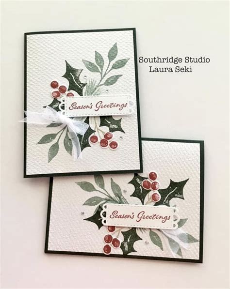 Pin By Julie Friese On Cards Stamped Christmas Cards Painted