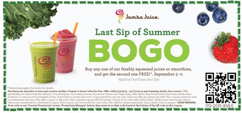 Bogo Jamba Juice More Dining Deals Southern Savers