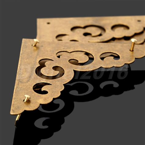 4pcs Retro Chinese Style Hardware Corners For Cabinet Chest Furniture