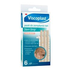 Viscoplast Steri Strip Paski Do Zamykania Ran Cieliste 6 Mm X 75 Mm