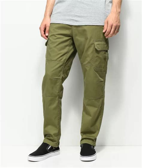 Empyre Loose Fit Olive Cargo Skate Pants