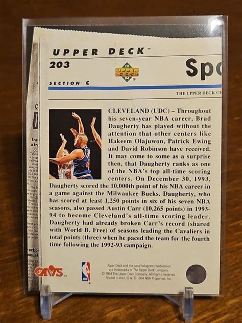 1993 94 Upper Deck Special Edition NBA 203 Cleveland Cavaliers EBay