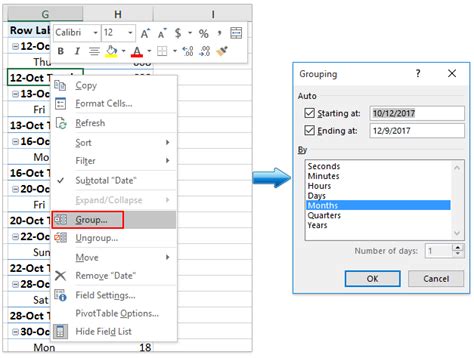 How To Group A Pivot Table By Day Of Week In Excel