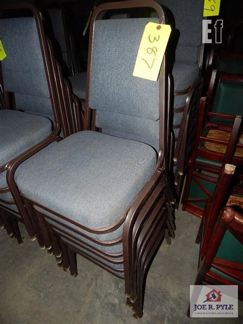 6 PADDED STACKING CHAIRS | Online Auctions | EquipmentFacts.com