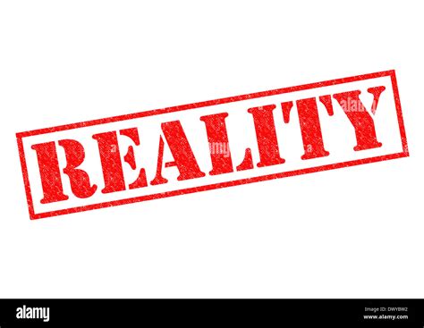 Reality Red Rubber Stamp Over A White Background Stock Photo Alamy