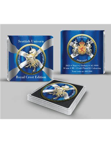 Scottish Unicorn Royal Crest Edition Oz Silver Coin Niue