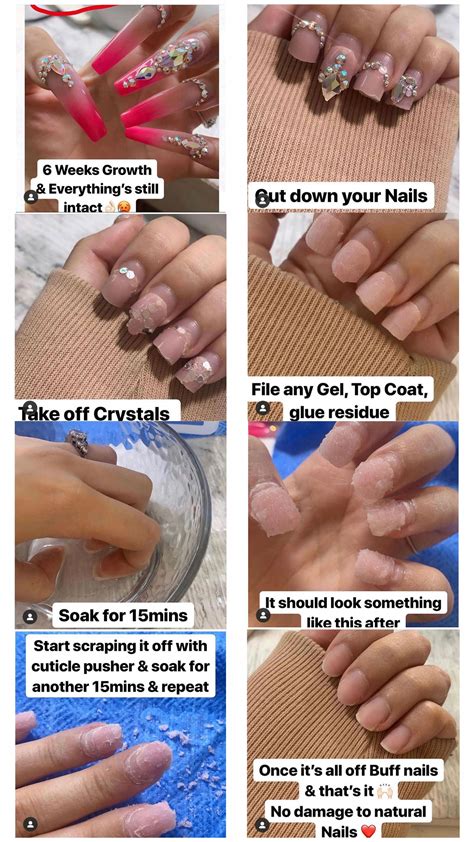 Soak Off Acrylic Nails Girly Acrylic Nails Acrylic Nails At Home Gel